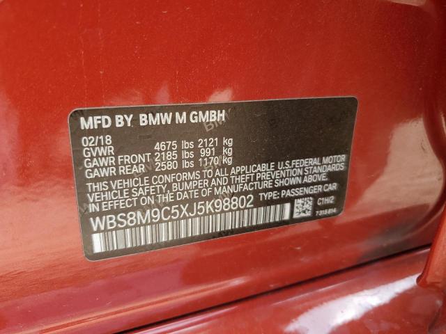 WBS8M9C5XJ5K98802 BMW M3
