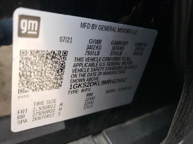 1GKS2DKL9MR423652 GMC YUKON DENALI