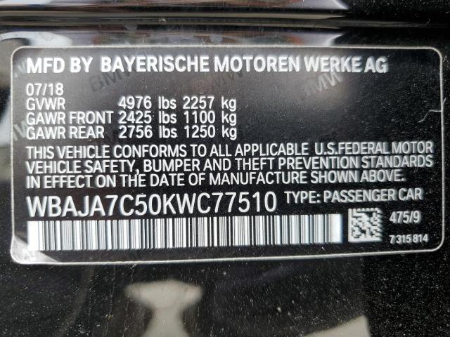 WBAJA7C50KWC77510 BMW 530 XI
