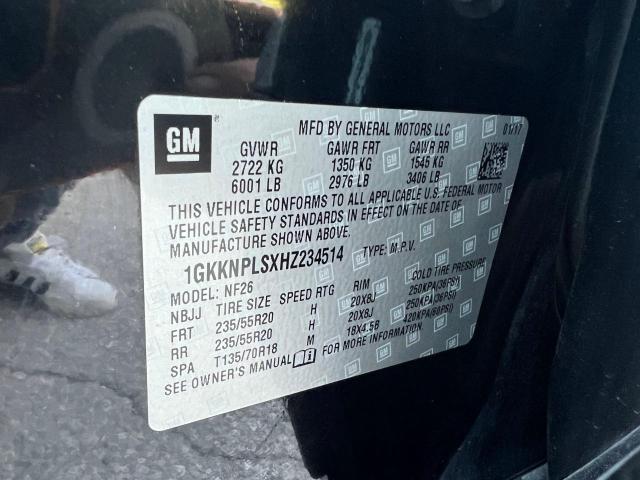 1GKKNPLSXHZ234514 GMC Acadia Denali