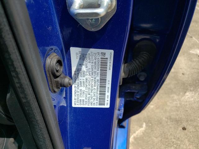 2HGFC2F86MH521298 Honda Civic Sport