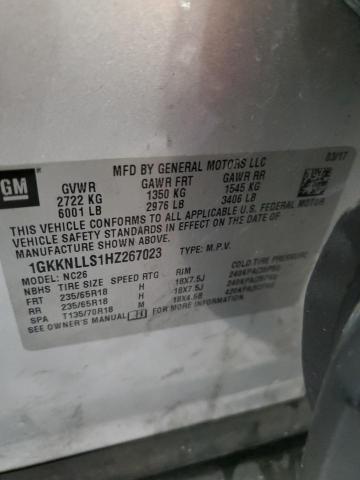 1GKKNLLS1HZ267023 GMC ACADIA SLE