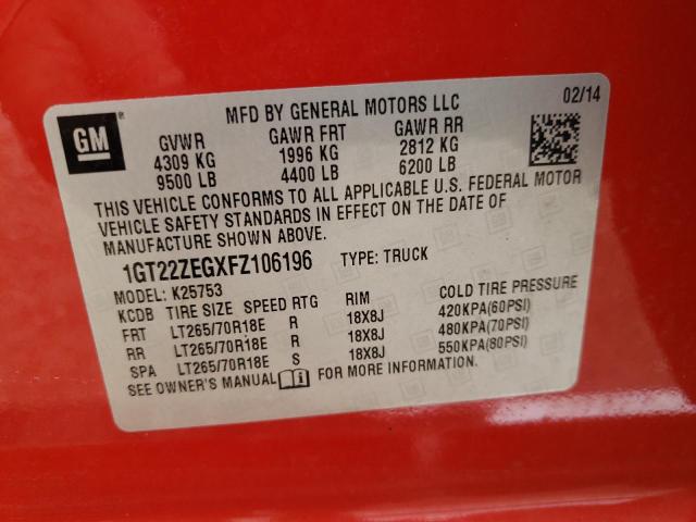 1GT22ZEGXFZ106196 GMC Sierra K2500 Slt