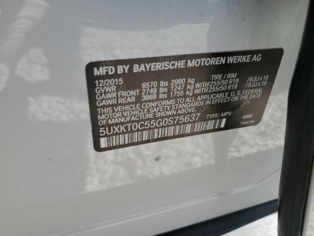 5UXKT0C55G0S75637 BMW X5 Xdr40e