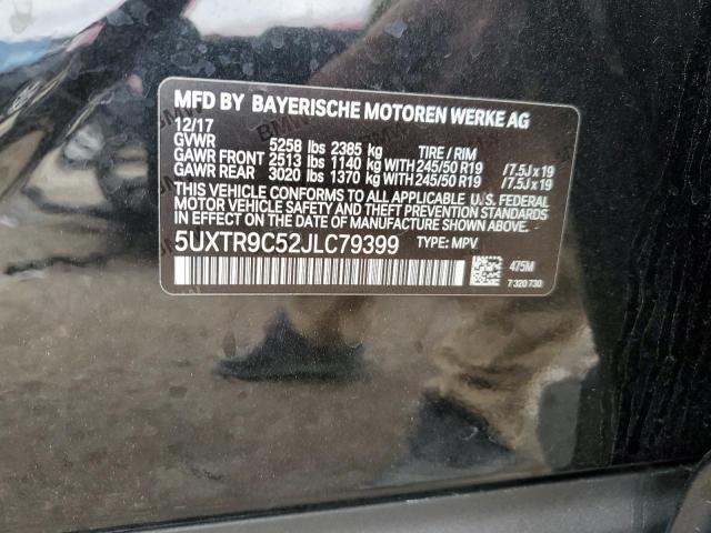 5UXTR9C52JLC79399 BMW X3 Xdrive30i