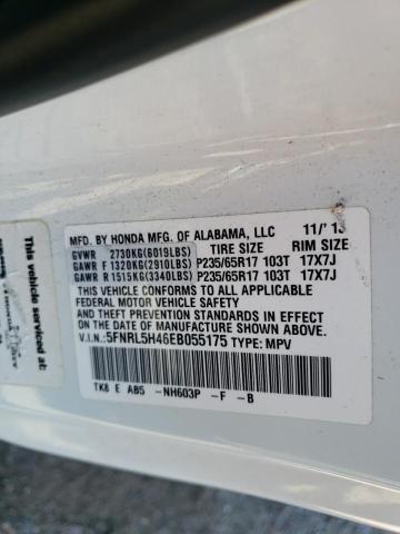 5FNRL5H46EB055175 Honda ODYSSEY EX