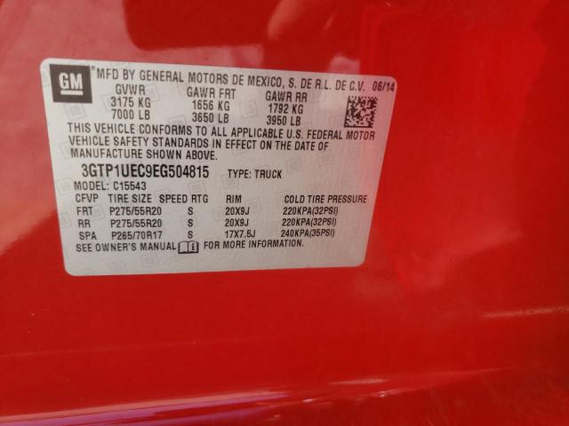3GTP1UEC9EG504815 GMC Sierra C1500 Sle