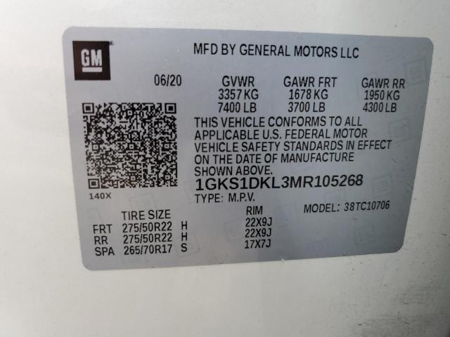 1GKS1DKL3MR105268 GMC YUKON DENALI