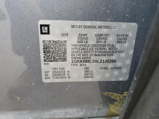 1GKKNMLS9LZ130264 GMC ACADIA SLT