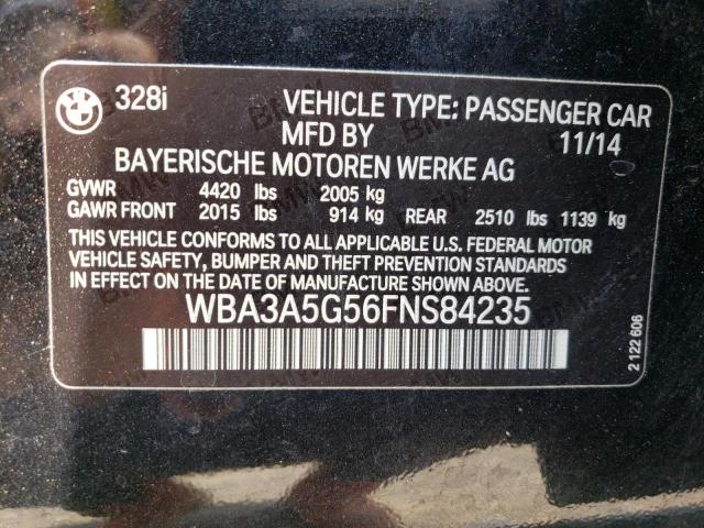 WBA3A5G56FNS84235 BMW 328 I