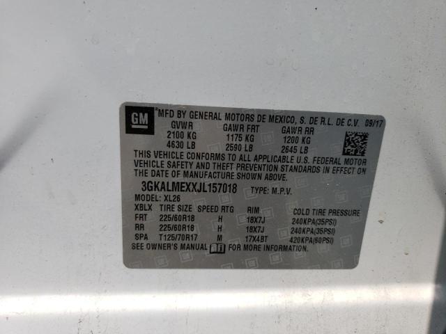 3GKALMEXXJL157018 GMC Terrain Sle