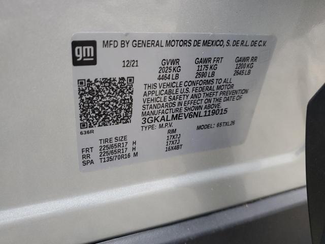 3GKALMEV6NL119015 GMC Terrain Sle