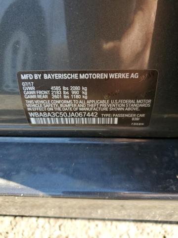 WBA8A3C50JA067442 BMW 320 XI