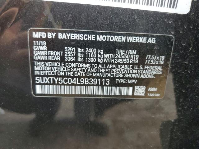 5UXTY5C04L9B39113 BMW X3 Xdrive30i