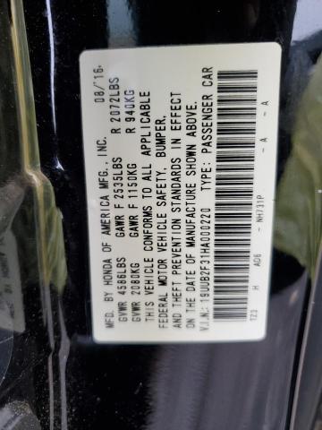 19UUB2F31HA000220 Acura TLX