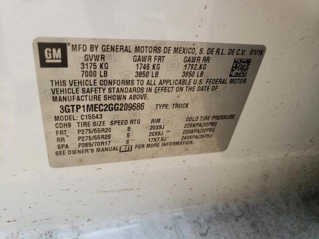 3GTP1MEC2GG209686 GMC Sierra C1500 Sle