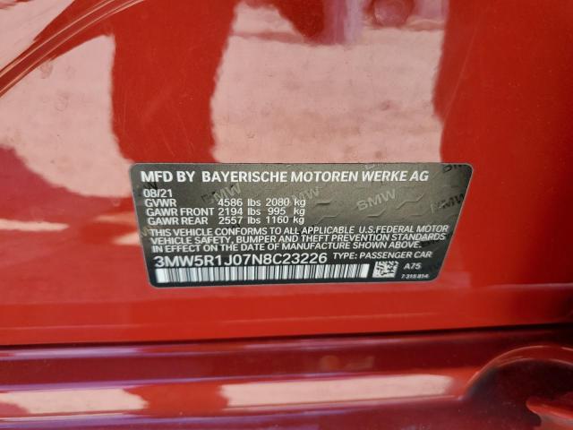 3MW5R1J07N8C23226 BMW 330I