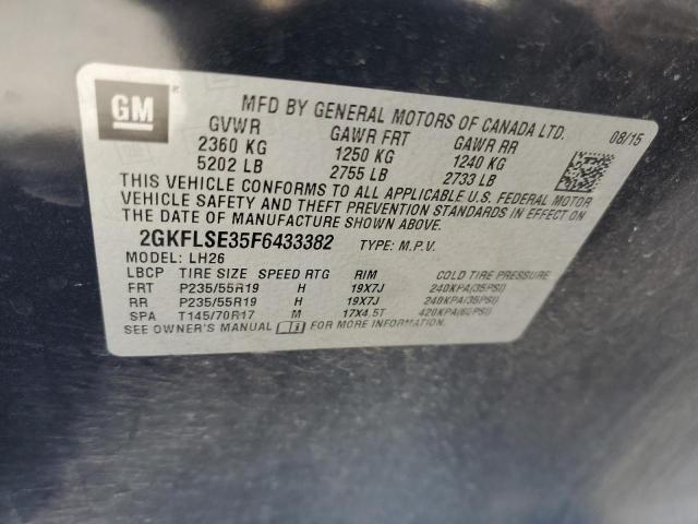 2GKFLSE35F6433382 GMC Terrain Slt