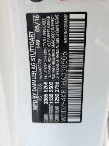 WDDZF4KB1HA038506 Mercedes-Benz E 300 4matic