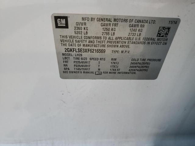 2GKFLSE3XF6216569 GMC Terrain Slt