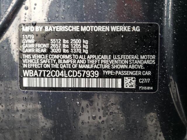 WBA7T2C04LCD57939 BMW 740 I
