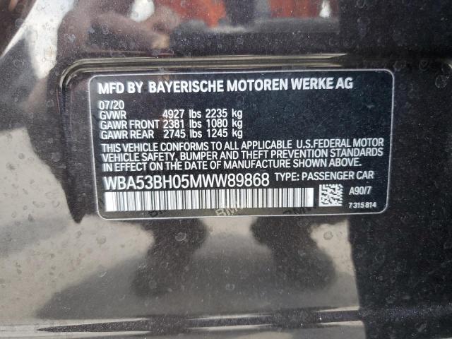 WBA53BH05MWW89868 BMW 530 I