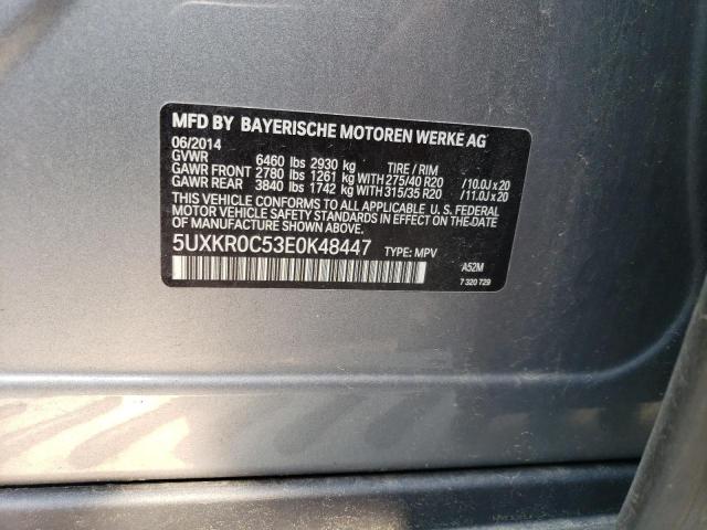 5UXKR0C53E0K48447 BMW X5 Xdrive35i