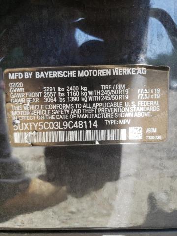 5UXTY5C03L9C48114 BMW X3 Xdrive30i