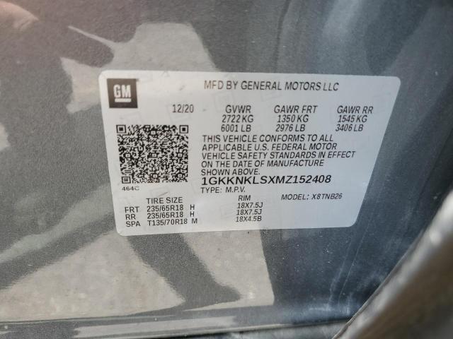 1GKKNKLSXMZ152408 GMC ACADIA SLE