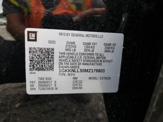 1GKKNLLS0MZ179803 GMC Acadia At4