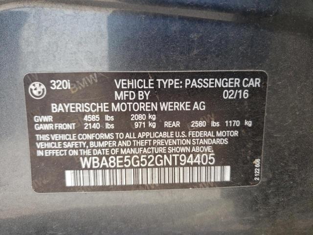 WBA8E5G52GNT94405 BMW 320 XI