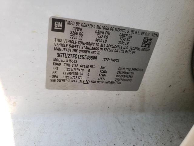 3GTU2TEC1EG545899 GMC Sierra K1500