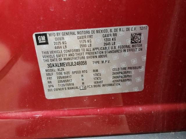 3GKALMEV8JL248058 GMC Terrain Sle