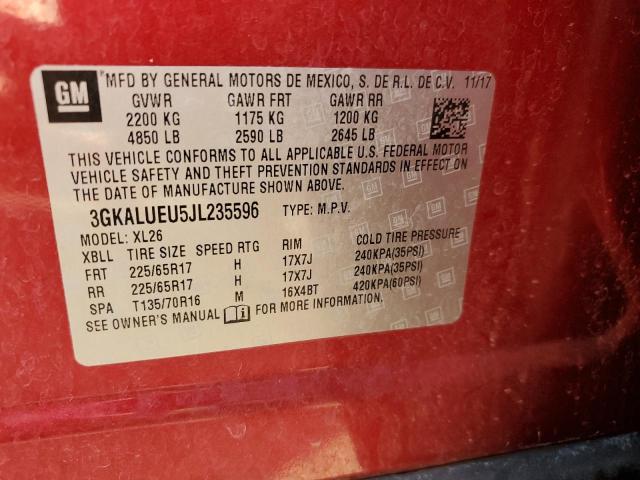 3GKALUEU5JL235596 GMC Terrain Sle