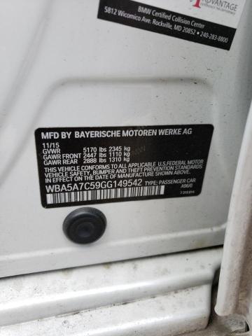 WBA5A7C59GG149542 BMW 528 XI