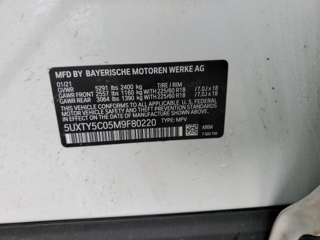 5UXTY5C05M9F80220 BMW X3 Xdrive30i