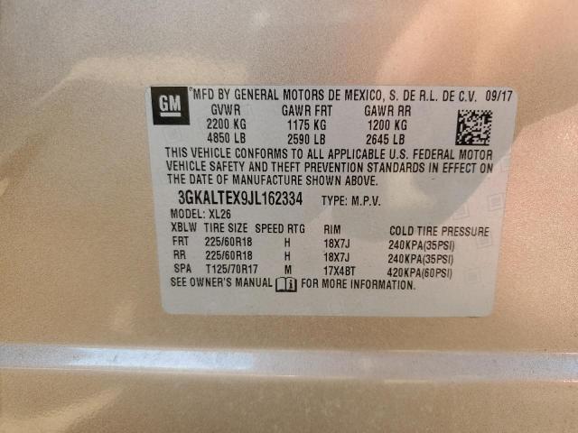 3GKALTEX9JL162334 GMC Terrain Sle