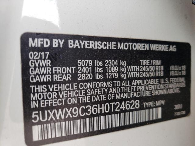 5UXWX9C36H0T24628 BMW X3 Xdrive28i