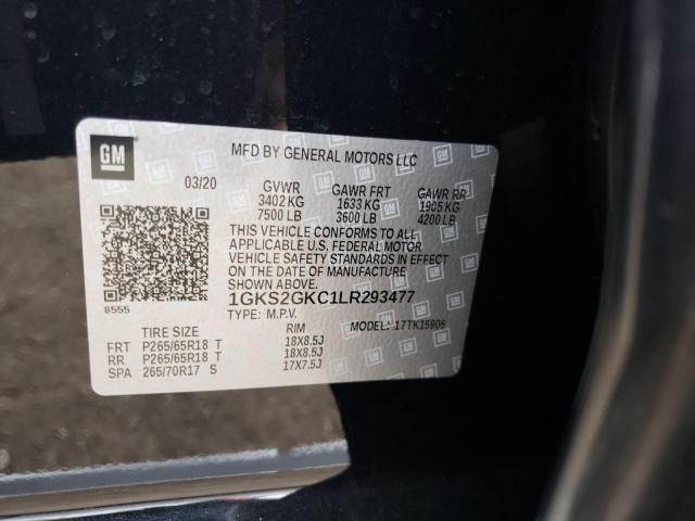 1GKS2GKC1LR293477 GMC Yukon Xl K1500 Slt