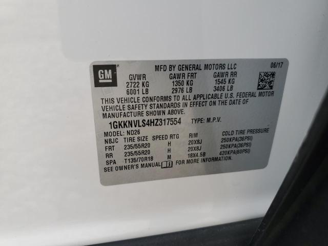1GKKNVLS4HZ317554 GMC Acadia All Terrain
