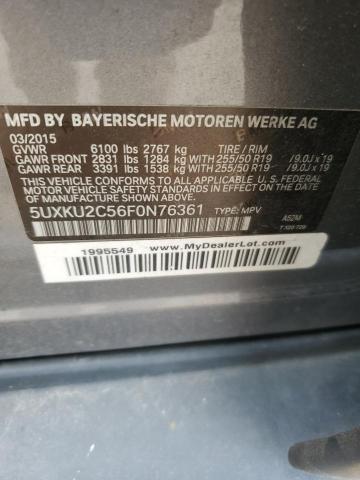 5UXKU2C56F0N76361 BMW X6 Xdrive35i