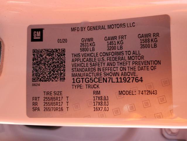 1GTG5CEN7L1192764 GMC CANYON SLE