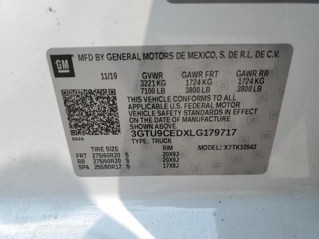 3GTU9CEDXLG179717 GMC Sierra K1500 Elevation