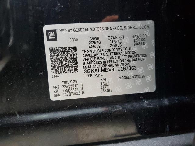 3GKALMEV9LL167363 GMC Terrain Sle