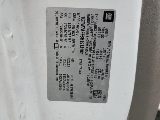 1GTW7AFF8H1913182 GMC Savana G2500