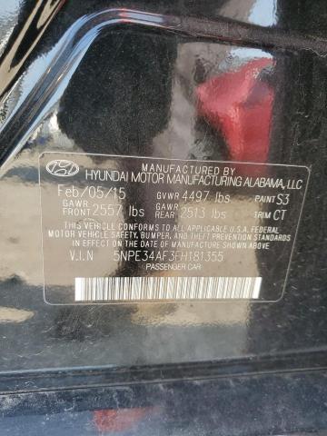 5NPE34AF3FH181355 Hyundai Sonata Sport