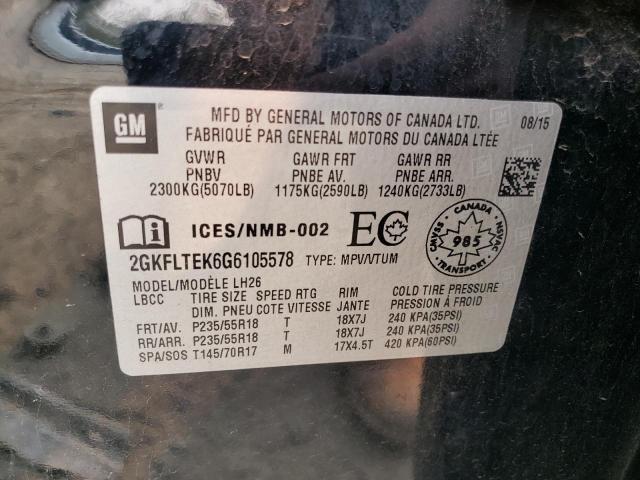 2GKFLTEK6G6105578 GMC Terrain Sle