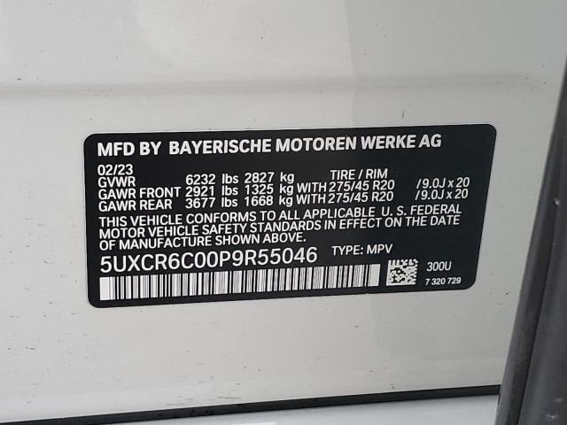 5UXCR6C00P9R55046 BMW X5 Xdrive40i
