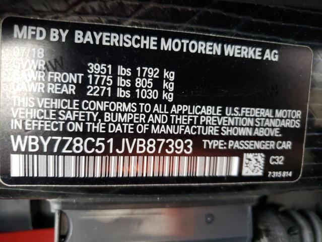 WBY7Z8C51JVB87393 BMW I3 S Rex
