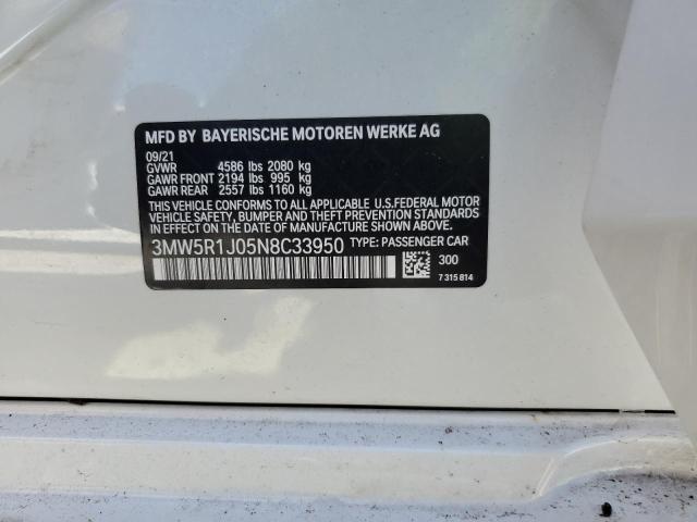 3MW5R1J05N8C33950 BMW 330I